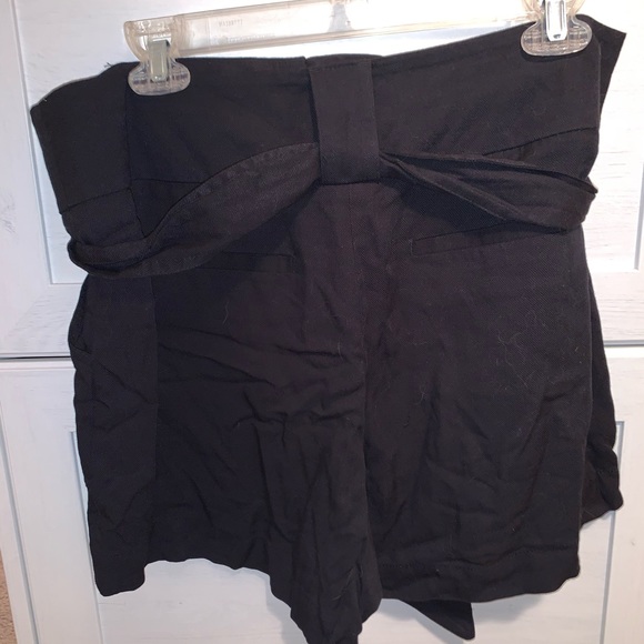 Black Apt 9 Linen Shorts, With Belt, size 12 - Picture 4 of 5